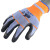 登升L668劳保手套 一把手发泡乳胶手套 涂层涂胶耐磨防滑 透气工地工作干活防护 蓝色 12副