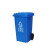 四色垃圾分类垃圾桶大号商用户外环卫带盖公共场合大容量 绿色垃圾桶 100L