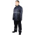 代尔塔407004 分体雨衣（带反光条） 藏青色涤纶PVC材质拉链带帽（10套起订）XXL*1套