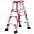 铝合金人字梯家用加厚工程专用梯子加粗木工合梯装修二步梯凳折叠 常规款1.5米