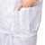 比鹤迖 BHD-2639 夏季无尘防护工作服分体短袖套装 白色L 1套