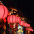 山头林村新中式红灯笼吊灯户外防水走廊过道门口中国风餐厅羊皮仿古阳台灯 30*27cm(圆款)三个一串组合