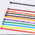 Homeglen 尼龙扎带彩色束线带5*200宽4.8mm扎带捆扎带 白色（100条/包）10包装