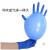 硅胶手套护手防裂一次性多用途100只乳胶男士大号大码多功能薄 蓝色PVC加厚款100只 S