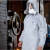勋狸粑防化服化学实验室防酸碱防核辐射连体铅衣全身防护服 6200防毒面具 L
