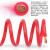 金龙羽 国标铜芯电线电缆单芯多股软线BVR 6平方电线100米/卷 红色