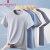 梦特娇（MONTAGUT）新疆棉特柔软男士T恤夏季中式重磅刺绣圆领短袖 梦特娇-白色 S：85-105斤