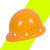 惠利得安全帽工地施工建筑工程领导头帽电工劳保国标透气加厚头盔防护帽 黄色圆顶款塑钢
