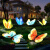 花园摆件仿真发光大蝴蝶雕塑户外园林景观草坪灯装饰园区夜光小品 HY1136-8带灯(小)