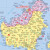 东南亚地图挂图 折叠图（折挂两用  中外文对照 大字易读 865mm*1170mm)世界热点国家地图