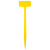 橙安盾 插地牌 立体高杆插地牌 加厚防水塑料 园艺标签园林标识牌 黄色15×60cm （100个）