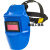 电焊面罩自动变光变色氩弧焊焊工头戴式面卓太阳能全自动嘉博森 蓝色【不变光】