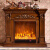 帝轩名典欧式壁炉美式实木壁炉装饰柜1.2/1.5/2米壁炉仿真火取暖电炉心 2米深色+取暖炉芯