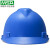 梅思安V-Gard安全帽 ABS/PE超爱戴一指健安全帽 建筑工地电力施工新国标安全帽 蓝色（标准款） ABS-超爱戴