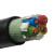 起帆电线电缆 YJV3*25+1*16平方 国标4芯3+1电力电缆铜芯硬线 黑色100米