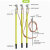 10KV高压户外挂钩螺旋压紧式接地线猴头接地棒线路接地线 套餐一1米棒1mx3+7m 常规款
