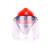 保盾（BDS）配帽式防护面罩防飞溅面屏PVC/PC铝合金支架面屏打磨透明防护面罩 支架+黑屏 PVC 
