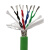 RONGLAN 伺服编码器双绞屏蔽电缆线自动化设备信号控制线  BMQ伺服编码8芯0.3平方 绿色100米