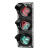 红绿灯交通信号灯200型三联灯LED路口警示灯行人车辆倒计时信号灯 400带