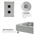 金属铸铝防水按钮盒孔径22端子开关盒 铝合金123456孔户外接线盒 7孔(双排)220X140X80