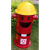 幼儿园卡通垃圾桶大号儿童户外消防栓创意分类公园果皮箱带盖商用 红桶黄帽*100cm