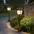 草坪灯欧式户外防水花园别墅方形草地灯室外高路灯LED 高1.1米-太阳能双色-黑色