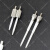 百千分表高度规M2.5塑钢测针POM塑胶测头防划伤测针防磁绝缘测针 平头测针--M2.5-直径1.0*针