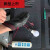 瑞恒柏适用于绝缘手套电工高压防电绝缘380v工地工作防护胶皮耐磨手 黑色L号 均码