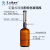 套筒式可调定量加液器透明棕色玻璃加液瓶塑料套装250 500 1000ml 棕色瓶套装-1000ml