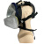 晋广源 CF02全面罩自吸过滤式防毒面具 02球形面罩+配7号滤毒盒七件套