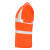 冰禹 冰禹 反光POLO衫背心 1件橙色 透气短袖速干 可定制logo 175-XL BYC-255