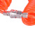 屹选工品 pu弹簧气管气动打气泵可伸缩气管 单位：根 10*6.5带接头（15m） 