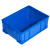 工创优品 塑料周转箱加厚PE物流箱五金零件盒塑料收纳整理储物箱 蓝色410mm*305mm*150mm