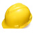 呗哩兔MSA梅思安V型防砸安全帽工地施工领导建筑工程头盔透气国标加厚男 蓝色ABS 一指键