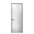极窄卫生间门白玻璃厕所门厨房门钛镁合金玻璃平开门阳台门 .0型材平开门-双包[茶色玻+透