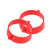 赫思迪格 PVC路锥套环 链条扣环 塑料路锥连接环 圆锥环 链条套环 红色1个 HGJ-1809