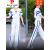 皮尔卡丹休闲运动服套装女夏季新款时尚减龄收腰连帽短袖卫衣阔腿裤两件装 白色三件套 帽子 L101-115斤