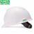 梅思安V-Gard安全帽 ABS/PE超爱戴一指健安全帽 建筑工地电力施工新国标安全帽 白色（标准款） ABS-一指健