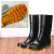 钢米 雨鞋男士水鞋雨靴防滑防水水靴 中筒单层 (单位：双) 41 黑色