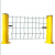 小区家用圈地隔离防护网厂家桃型柱道路绿化护栏网庭院菜地围栏网 对开门2米宽（带门柱）