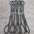 艾科堡 插编钢丝绳套直径16mm长5米起重吊装双扣油编吊索具AKB-GSS-09