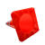 帝阔PVC路锥安全道路警示锥优质反光雪糕筒橡胶隔离锥桶塑料圆锥方锥 黑底90CM 1.6kg1.8kg 红色