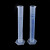 塑料量筒PP量筒蓝线带刻度直型小量杯加厚PP透明大容量实验室用 10ml蓝线刻度