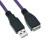 渤海USB2.0A公转A母\/AM转AF工业设备数据延长线高柔拖链抗干扰屏蔽线缆连接线现货定制 紫色高柔线 2米 不带放大器