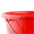 冰禹 BY-7539 红水桶水桶 塑料手提加厚水桶 （10个）红色圆形水桶