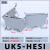 保险端子UK5-HESI导轨式保险接线端子排UK5RD熔断器底座4MM平方 UK5-HESI灰色带24V绿灯50只/整盒