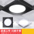 动真格（DongZhenGe）式方形射灯斗胆15x15格栅吊顶专用灯AA 超亮款黑色15*15 24W白光