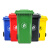 蓓尔蓝 环卫垃圾桶配件 100L/120L配套盖子 红色 户外分类垃圾桶盖