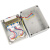 JONLET防水接线盒经济型插座盒户外ABS塑料分线密封盒CZF010四位带空开 1个