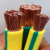 黄绿双色接地线BVR1240平方双色接地线电线单芯多股铜芯软国标 黄绿双色接地线BVR70平方一米